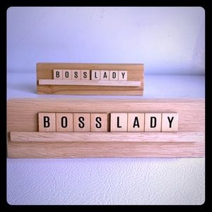 Desk name plaque “Boss Lady”